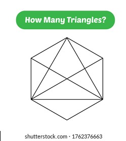 How many triangles? Mathematics education game.