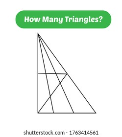 How many triangles? Mathematics education game.
