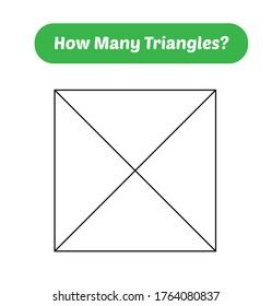 How many triangles? Mathematics education game.