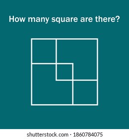 ¿Cuántos cuadrados? Juego de educación matemática.