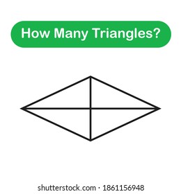 How many triangles? Mathematics education game.