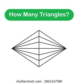 How many triangles? Mathematics education game.