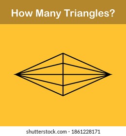 How many triangles? Mathematics education game.
