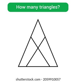 How Many Triangles? Mathematics Education Game.