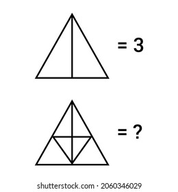 How Many Triangles? Mathematics Education Game.