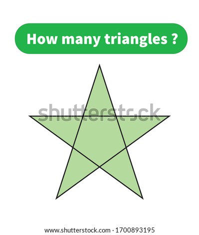 How many triangles? Mathematics education game.