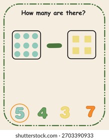 How Many Are There – Preschool Counting and Quantity Recognition Sheet