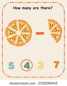 How Many Are There – Preschool Counting and Quantity Recognition Sheet