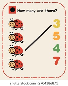 How Many Are There  Preschool Counting and Quantity Recognition Sheet