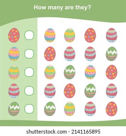 How many are they game. Counting animals for preschool. Cute math worksheet. Educational printable math worksheet. Count the animals in the picture and write the result.