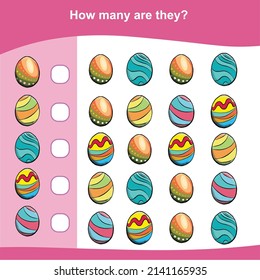 How many are they game. Counting animals for preschool. Cute math worksheet. Educational printable math worksheet. Count the animals in the picture and write the result.