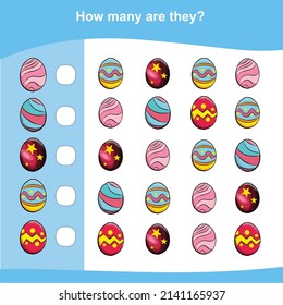 How many are they game. Counting animals for preschool. Cute math worksheet. Educational printable math worksheet. Count the animals in the picture and write the result.