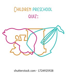 How many transport do you see. Children quiz. Visual game for children.