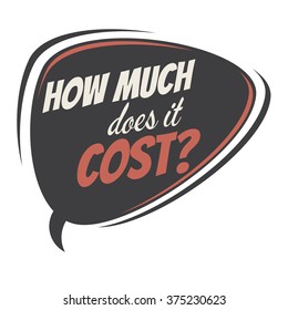 how much does it cost retro speech balloon