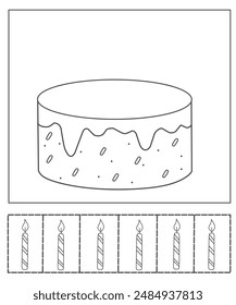 How old are you activity, all about me worksheet, birthday coloring page for kids 