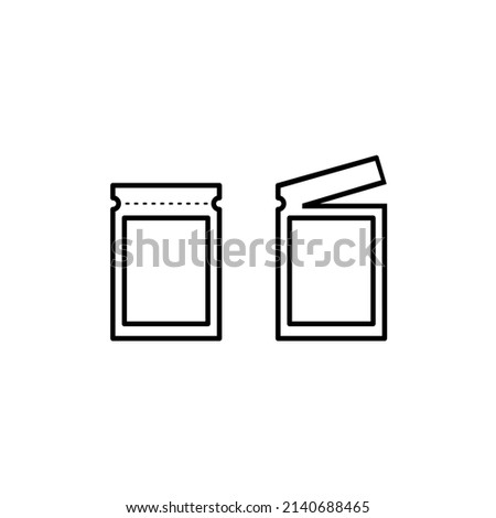 how to open sachet icon 