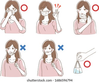 How to put on the correct mask How to remove Set