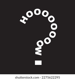 how question word mark typography sign t shirt design vector 