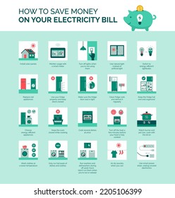 Cómo ahorrar dinero en su factura de electricidad, ahorrar energía y reducir los costos de los servicios públicos