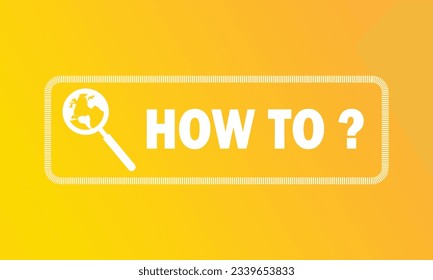 how to search information over yellow background. vector illustration. Eps10