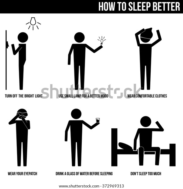 How Sleep Better Info Graphic Icon Stock Vector (Royalty Free ...