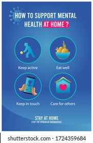 How to support mental health at home. stop coronavirus
