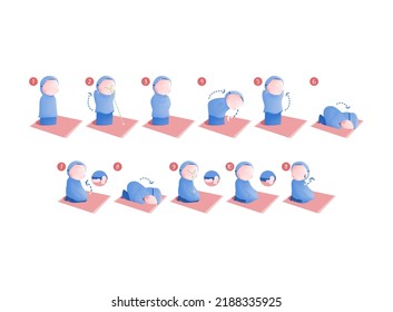 How to Teach Kids to Pray Salah Sholat Salat (ISLAMIC RELIGIOUS EDUCATION IN THE FAMILY) Moslim Moeslim Muslim Girl Women