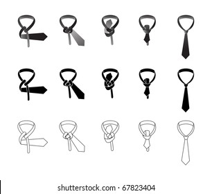 How to tie one's necktie