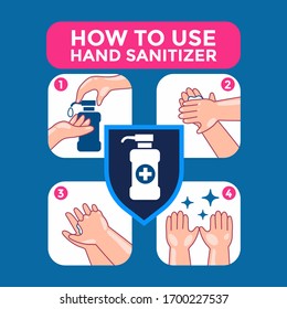 How to use hand sanitizer