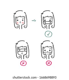 How to use mask cartoon