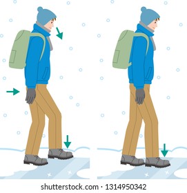 How to walk icy road