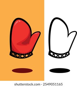 How warm gloves are when cooking on Christmas Day, and this design is perfect for Christmas Day