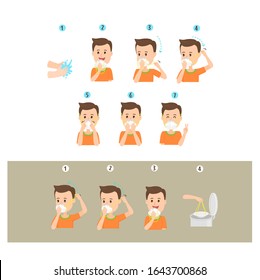 How to wear N95 mask vector 