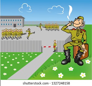 How wonderful it is to get out of Army!  Retired soldier