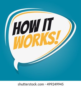 how it works retro speech balloon
