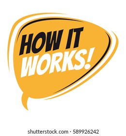 how it works retro speech balloon
