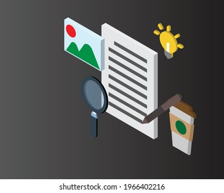 how to write article or create content vector