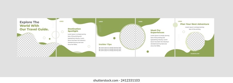 How to write a blog posts social media carousel, step by step guide to write carousel design template
