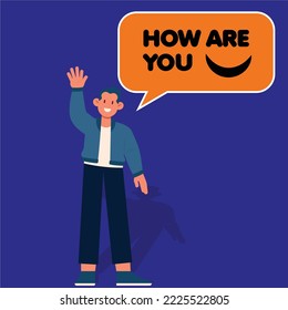 How are you | Beautiful vector illustration