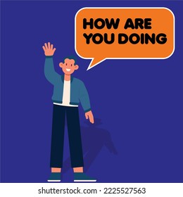 How are you doing | Beautiful vector illustration