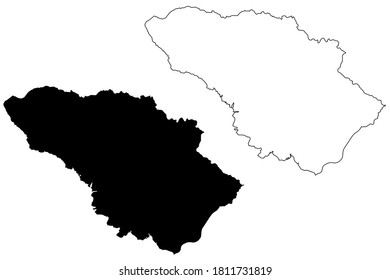 Howard County, Maryland (U.S. county, United States of America, USA, U.S., US) map vector illustration, scribble sketch Howard map