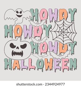 Howdy Halloween Halloween SVG T-Shirt Sublimation Design Vector Graphic