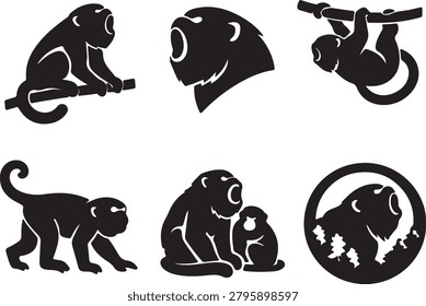Howler Monkey.eps Icon – Vector Illustration