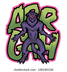 howling scary werwolf
