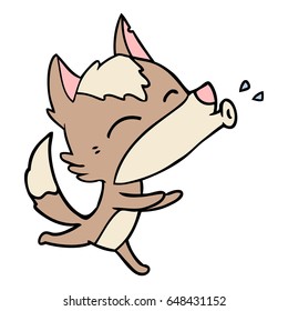 howling wolf cartoon