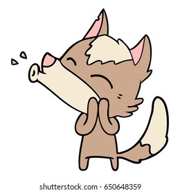 howling wolf cartoon