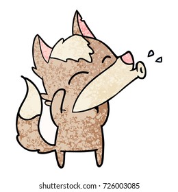 howling wolf cartoon