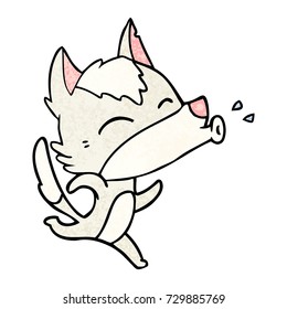 howling wolf cartoon
