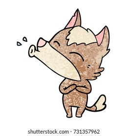 howling wolf cartoon