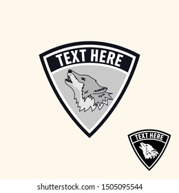 Howling wolf retro vintage patch great for sport team or any kind of squad